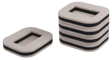 FUNOMOCYA 5pcs Slip Mat Felt Furniture Foot Pads for Chair Wheels Non-slip Gripper to Prevent Rolling Hardwood Floors