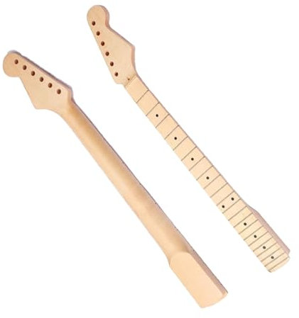 Bariton-Gitarrenhals, E-Gitarrenhals mit Ahorn-Griffbrett und eingelegten runden Tonpunkten