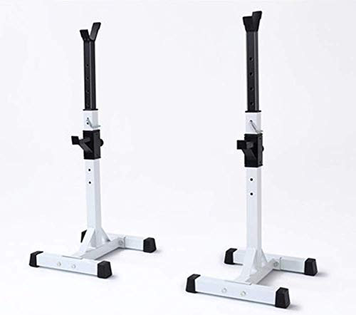 GKJHTED Paar verstellbare Squat Rack Ständer Langhantel, Home Gym Hantelständer Ständer, Pull-up Fitness Rack, Krafttraining Fitness Langhantel