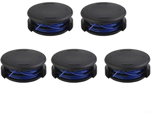 YUETTYY 1/2/5 ensembles de rechange pour bobine de tondeuse et couvercle pour Allister MGTP430 pour GT2836 GT3037 MGTP430 MGTP600 Tondeuse à gazon Couvercle de bobine de tondeuse (5PCS)