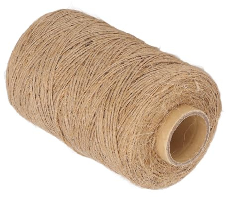 Wakects Twine de Yute, 300 M de Longitud de 1 Mm de Diámetro 1 Hilo de Yute Cuerda de Accesorio de Accesorios para el Hogar, Compacto, Alta Resistencia y Flexibilidad, Material Premium, Largo y