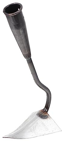 BCOATH Azada Triangular de Galvanizado Resistente para Jardinería Herramienta Multifuncional para Abonar y Hacer Surcos Huertos y Verduras