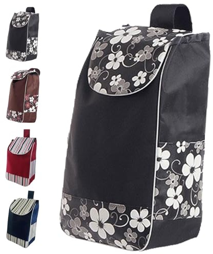 Generico Borsa carrello spesa 36L, Borsa per la spesa in tessuto Oxford, Borsa di ricambio per carrello spesa pieghevole, Idrorepellente, pieghevole, borsa di ricambio per carrello della spesa