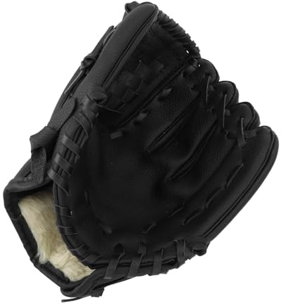 TIKATARER Baseball Glove, Softball Mitt, PU Leather Glove with Ergonomic Design, Enhanced Grip & Comfortable Lining, Ideal for Training, Games, Left Hand & Right Hand Throw
