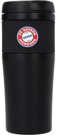 FC Bayern München Thermobecher Edelstahl schwarz | Kaffee Becher | Coffee to go | FCB