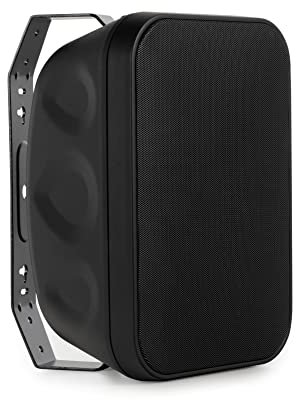 McGrey OLS-5251BK Altoparlante da esterno - Diffusore sonoro da giardino, terrazza - Altoparlante HiFi a Muro - IP56 Impermeabile 50 Watt nero