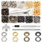 Bubuyun 400pcs Occhiello Strumento Kit Grommet Metallo Strumento Installazione Dell'Occhiello Occhielli Grommet Rondelle Occhielli Metallici per Teloni Occhielli in Metallo Grommet Rondelle