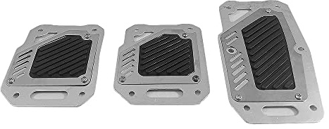 Pedalbduckung Rutschfest Fußstütze Sportpedale Pedal Kappen Manuelle Auto Schwarz Bremse Kupplung Accelerator Plastik Metall Universal Set