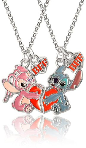 Disney Lilo & Stitch BFF Necklace Set of 2 16+3 Official License, Best Friends Necklaces