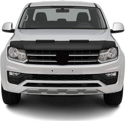 Protector de capó contra impactos de piedras, compatible con VW Amarok 2010-2021, color negro