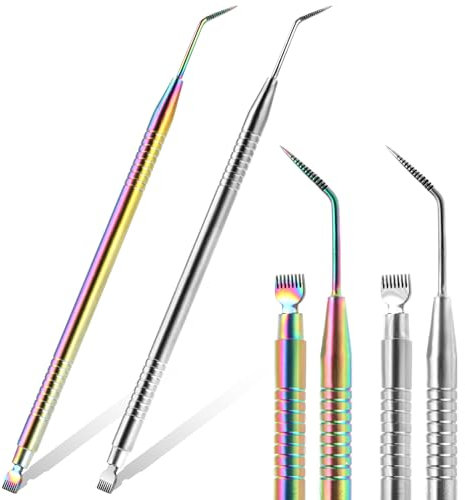 2 attrezzi per sollevamento ciglia, in acciaio inox, per estensione delle ciglia, mascara, tagliaciglia, accessorio per il volume, classico e ciglia