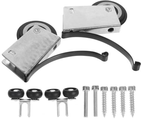 Uonlytech 2sätze Schiebetürräder Aus Metall Mit Riemenscheibe Für Schiebetüren Von Kleiderschränken Und Anderen Möbeln Einfach Zu Montieren Für Verschiedene Anwendungen Geeignet