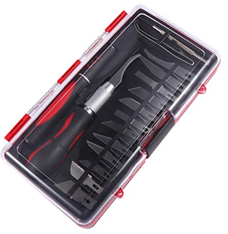 WHAMVOX Juego De Cinceles De Mano y Plumas Buril Para Tallar Madera, Acero Al Carbono, 16 Piezas, Herramientas Para Carpintería y Manualidades, Set Completo Para Esculpir y Modelar