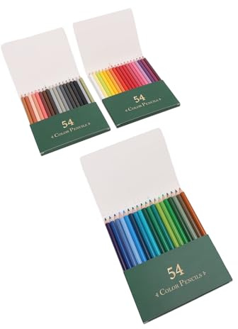 Dpofirs Set di 54 Matite Colorate per Artisti per Libri da Colorare per Adulti, Materiale Artistico Professionale Numerato, Matite da Disegno per Colorare, Schizzi, Miscele, Lavori