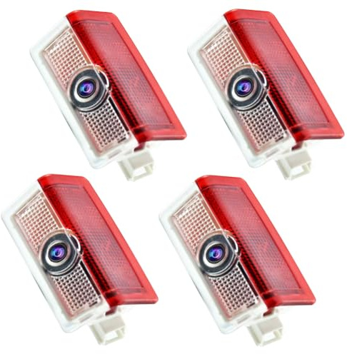 Mihutu 4 pezzi Luci Proiettore Porta Compatibile con A B C E Class, AMG, GLA GLB GLC GLE W166/ W176/ W246/ W205/ W212 Luce LED di benvenuto Proiettore logo, illuminazione Sottoscocca Auto