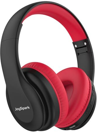 JoySpark Kids Bluetooth Headphones, Lightweight Wireless Headphones for Kids, 85/94dB Volume Limited, 60 Hours Playtime, Bluetooth 5.3, Over-Ear Toddler Headsets with Built-in Mic (Black)