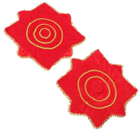 VALICLUD 1paar Tanzhandkerchief Rotierendes Octagonales Handtuch Für Yangko Und Errenzhuan Für Chinesisches Neujahr Und Frühlingsfest Pack Mit Aufbewahrungstasche