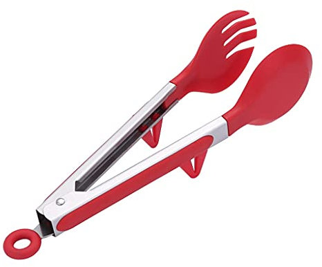 Pinzas Para Parrilla Cocinar Pinzas de cocina, pinzas de cocción de bloqueo de acero inoxidable de primera calidad con puntas de silicona, pinzas de comida antideslizante for cocinar Utensilios De Coc