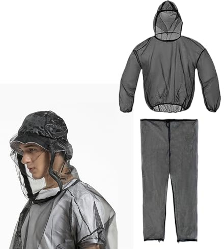 Chaqueta Antimosquitos | Traje de Ropa con Malla Antimosquitos,Accesorios de Camping Transpirables Protectores Flexibles para Mujeres y Hombres en Aventuras de Viaje Pesca Senderismo y