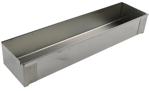 ZiStarlilife Ensemble de moules à gâteau en acier inoxydable pour gâteau au fromage - Long moule rectangulaire avec couvercle - Moules à mousse et tiramisu - 40,3 x 10 x 6,5 cm (A)
