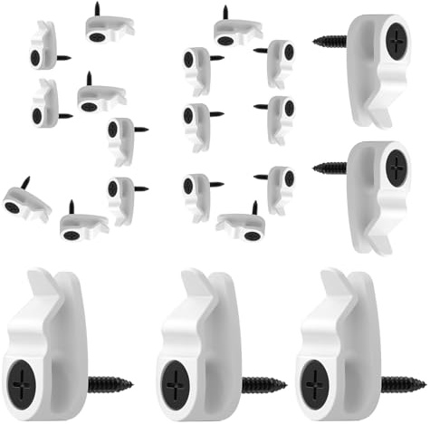 Ganci Per Per Corde Da Esterno - Supporti Per Cavi Da Parete Impermeabili Per Carichi Pesanti Da 50 Pezzi, Clip Stabili Per La Gestione Dei Cavi | Home Foto Vacanze Feste Illuminazione Arte Artig
