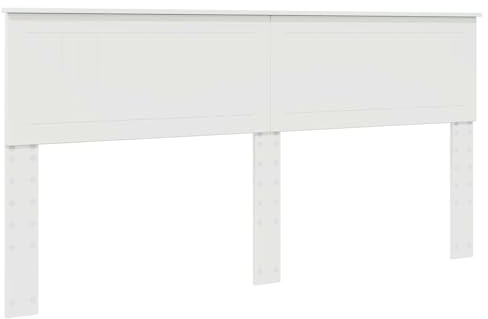 HFXHIJXQ Testiera da 180 cm, in legno bianco lucido, design moderno, resistente, effetto cuscino da parete, facile da pulire per camera da letto, camera degli ospiti e camera dei ragazzi