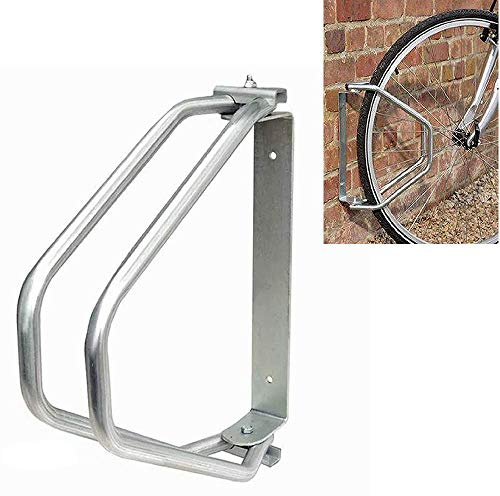 Explora® Wall Mounted Bike Stand Parking Rack Holder Steel Metal Upright Storage Stand Bracket, 180° Adjustable Design, Suitable For Indoor Outdoor Use, Includes Fittings - For 1 Bike Bicycle Cycle