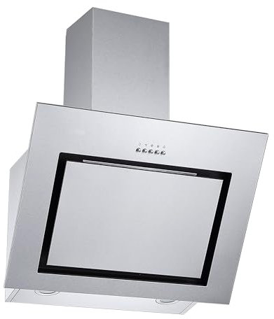 Respekta Campana extractora ahora espacio/Campana inclinada de 60 cm/Cubierta de acero inoxidable/Función de extracción y recirculación / CH22020IXB / B / 58 – 63 dB