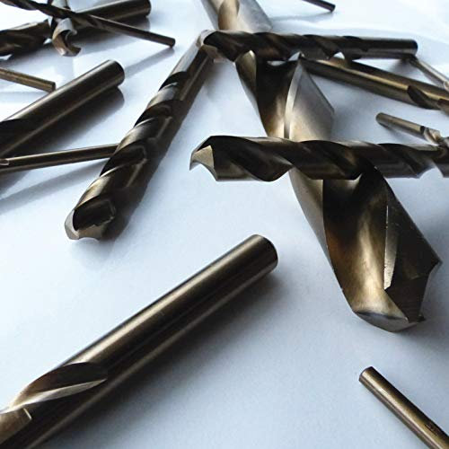 Bohrfux - Broca para metal (acero inoxidable, diámetro de 8,5 mm, corta, tipo N, corte derecho, HSS/Cobalt, 5% DIN 338)
