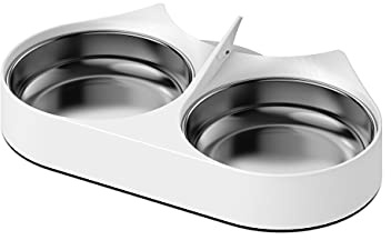 PETLIBRO Splitter per cibo per animali domestici con ciotole in acciaio inox, ciotola automatica per gatti per due gatti o cani, adatto per Distributori automatico per gatti PLAF005, PLAF006