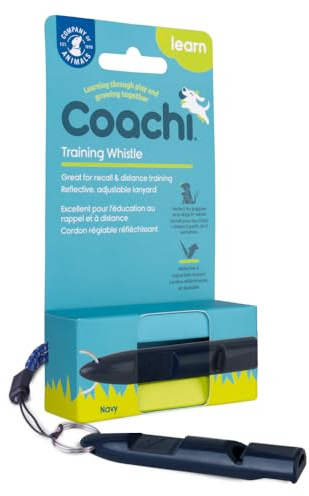 Coachi Training Whistle, Perfetto per addestramento al richiamo e all’obbedienza, Suono Forte e Chiaro, Leggero e Compatto, Cordino Riflettente Regolabile, Adatto all’addestramento di Cani e Cuccioli