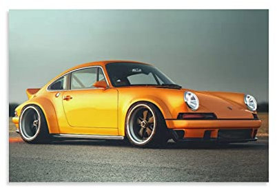 KYNA Vintage Supercar Poster für Porsche Singer 911 Sportrs Auto Poster Dekorative Malerei Leinwand Wandposter und Kunstbild Druck Modern Familie Schlafzimmer Dekor Poster 50 x 75 cm