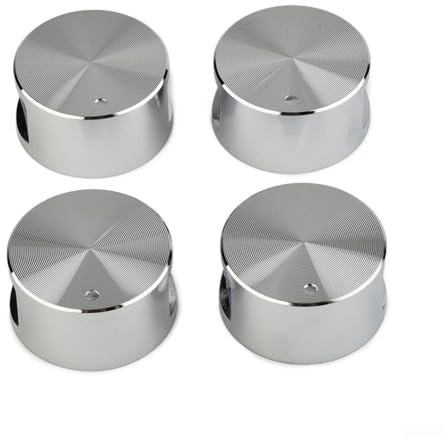 Zoegneer 4PCS Universale In Lega di Zinco Gas Cooktop Maniglia Rotonda Manopola Adatto Per Stufa A Gas Accessori Da Cucina