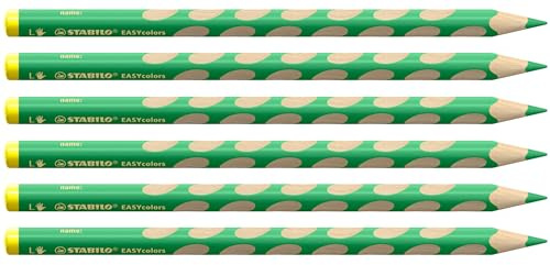 STABILO - Matita colorata Ergonomica - EASYcolors | Confezione da 6, verde acqua