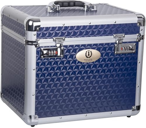 RL24 - Putzbox IRHShiny Imperial Riding – viele Farben – 38 x 28 x 32 cm | Putzkoffer für Pferde ohne Inhalt – Putzkasten mit Schloss, Teilwänden & Spiegel im Deckel – Putzkiste