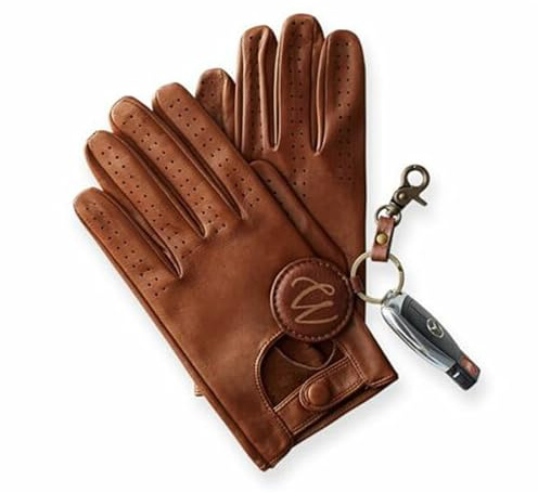 COLOURLINX Leather Driving Gloves Mens Fashion Soft Genuine Lambskin Chauffeur Biker Unlined Retro Classic Car Bike Sports Stylish Real Leather Chauffeuring Gloves (Tan, L)