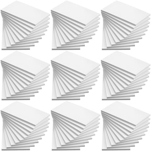 Fainne 4 x 6 Inch Paper Notepads White Scratch Memo Pad Blank for Waitress Waiter Book to Do Grocery List Small Notebook Restaurant Checkbook, White(50 Pack)