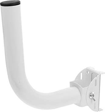 jojofuny Soporte para Poste de Antena Inalámbrica de Acero white Instalación Sencilla para Uso en Exteriores y Montaje Ajustable de Señal Wifi