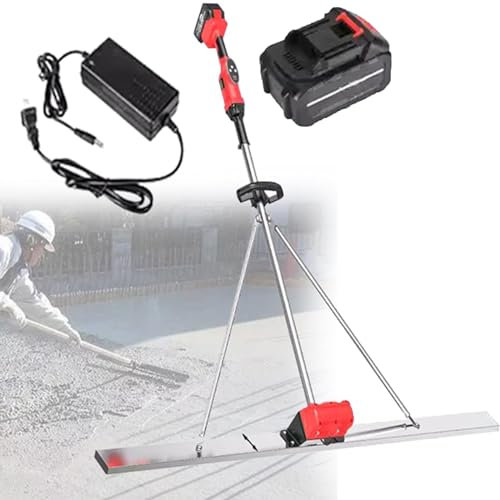 Massetto vibrante elettrico senza fili 21V Unità di potenza per massetto vibrante senza fili per una finitura superficiale liscia del calcestruzzo Ideale per soluzioni di lavorazione e cazzuola del