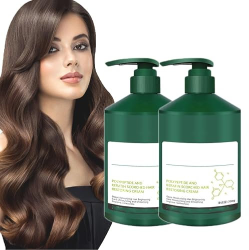 Crema riparatrice per permanente alla cheratina peptidica, crema curativa alla cheratina peptidica, balsamo morbido e monouso per donna, controllo del sebo e anti-crespo