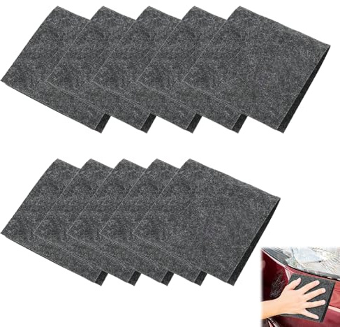 10 Stück Nano Sparkle Tuch Auto Kratzer Original, Kratzer Entferner für Auto, Entfernt Leichte Kratzer, Schrammen und Swirls, Poliertuch für Lackpflege, Für Alle Auto Lackfarben Geeignet