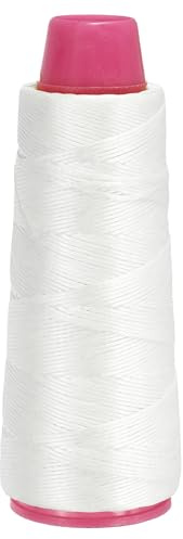 QUARKZMAN Bogensport Recurve Bogensehne Wickelgarn 120 Yard / 110 m Nylon Bogensehne Für Recurve Bogen Compound Bogen Peep Sight Nock Punkt (Weiß)
