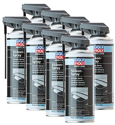 8x LIQUI MOLY 7389 Pro-Line Silikon-Spray Kunststoff Metall Gummi Holz 400ml