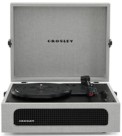 Crosley Voyager - Tocadiscos estéreo, color gris