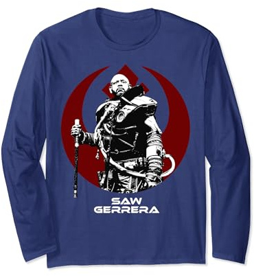 Star Wars Rouge One Saw Gerrera Rebel Portrait Long Sleeve T-Shirt