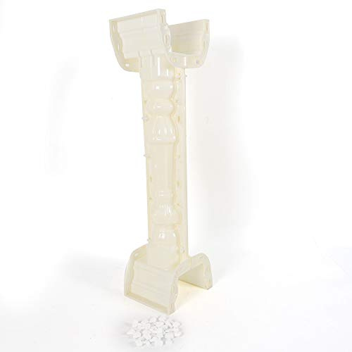 89cm Plastic Balustrade Mold Roman Column Concrete Mold Set of 1, DIY Concrete Plaster Cement Casting Mould Kit Balcony Garden Pool Fence Cement Railing Mold for Walkways and Any Decorative Area