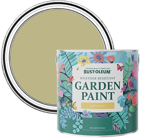 Rust-Oleum Green Mould-Resistant Garden Paint In Matt Finish - Sage Green 2.5L