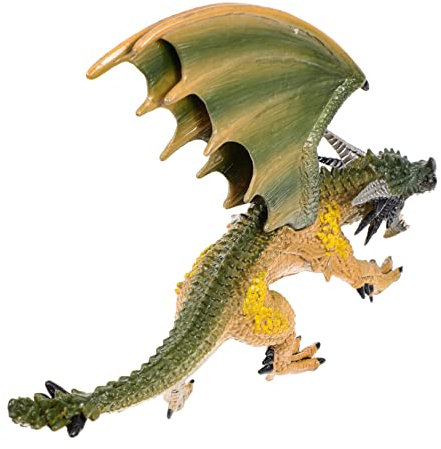 Gogogmee Drachenfigur Aus Hochwertigem Material Mythologisches Modell Solide Statische Figur Ornament Junge Mädchen Spielzeug