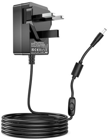 12V 2A Power Supply Cord for TP-Link Deco Mesh WIFI System | Compatible with TP-Link Deco Mesh WiFi System Models S4, M3, M4, M5, M9, X20, X55, X60, X68, XE75, X90, X4300 Pro, P9