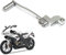 VYIBPDY Palanca de Cambio de Moto, Palanca de Cambio de Moto Palanca de Cambio de Moto Palanca de Cambio Plegable de Aluminio para
